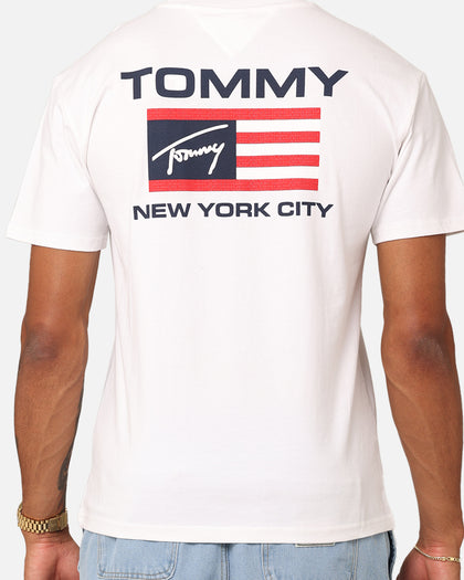 Tommy Jeans Classic Athletic Flag T-Shirt White