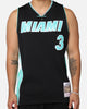 Mitchell & Ness Miami Heat Dwyane Wade '12-13 Swingman Jersey Black/Ice Blue