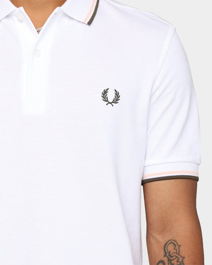 Fred Perry Twin Tipped Polo Shirt Light Ice