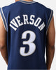 Mitchell & Ness Philadelphia 76ers Allen Iverson 2000-01 College Twist Swing Jersey Navy/White