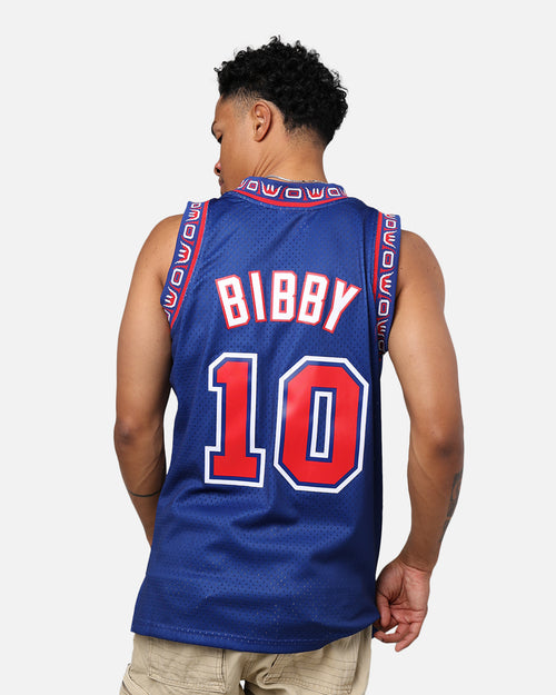 Mitchell & Ness Vancouver Grizzlies Mike Bibby 1998-99 College Twist Swing Jersey Navy/Red