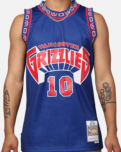 Mitchell & Ness Vancouver Grizzlies Mike Bibby 1998-99 College Twist Swing Jersey Navy/Red