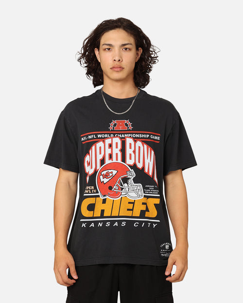 Mitchell & Ness Kansas City Chiefs '70s Super Bowl T-Shirt Faded Black
