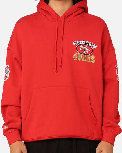 Mitchell & Ness San Francisco 49ers Super Bowl World Hoodie Faded Red