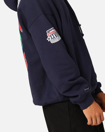Mitchell Ness Dallas Cowboys Super Bowl World Hoodie Navy