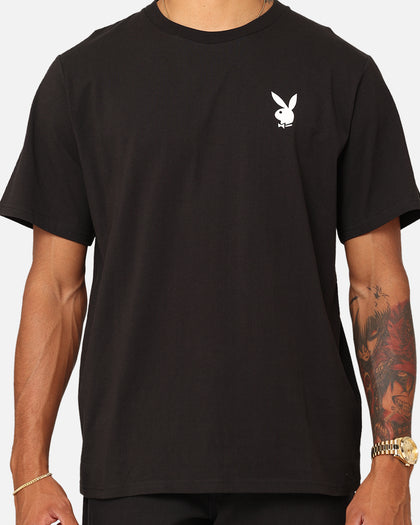Playboy Playboy Logo Lockup T-Shirt Black