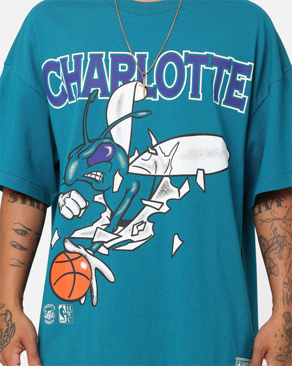 Mitchell & Ness Charlotte Hornets Break Free T-Shirt Hornets Teal