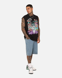 Mitchell & Ness Los Angeles Lakers Shaquille O'Neal Brush Off Muscle T-Shirt Black