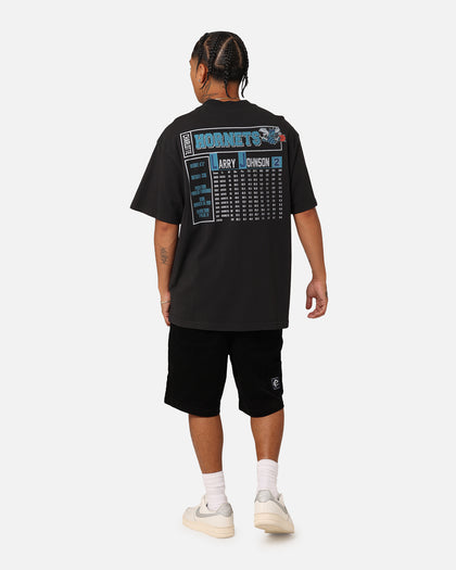 Mitchell & Ness Charlotte Hornets Larry Johnson Player & Stats T-Shirt Black