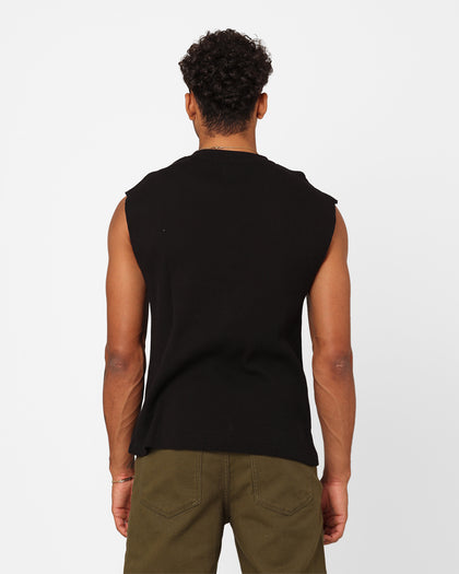 XXIII Waffle Muscle Singlet Black