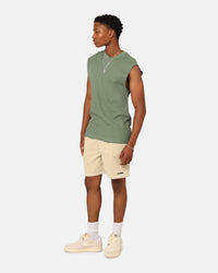 XXIII Waffle Muscle Singlet Sage