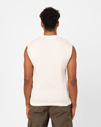 XXIII Waffle Muscle Singlet White