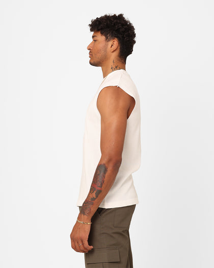 XXIII Waffle Muscle Singlet White