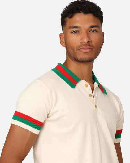 XXIII Damien Knit Polo Shirt Off White/Multi