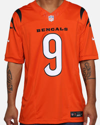 Nike Cincinnati Bengals Joseph Burrow #9 Limited Jersey University Orange