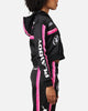 Playboy Women's Racing 1953 Cropped Zip Jacket Black