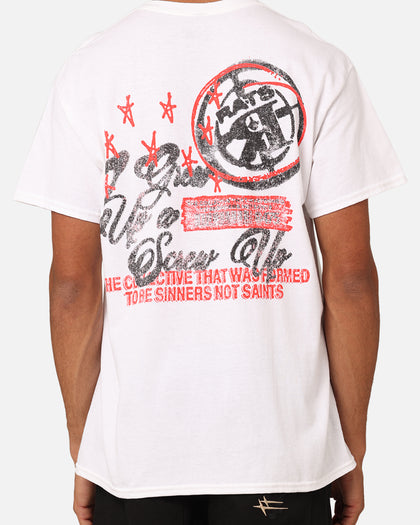 Rats Get Fat Screw Up T-Shirt White