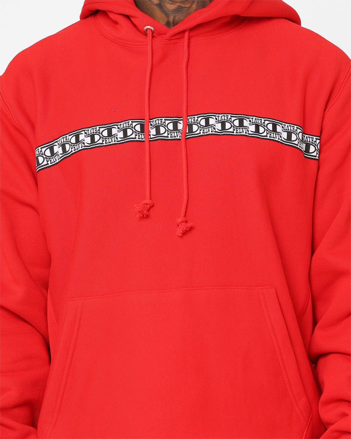 Champion X Pelvis Reverse Weave Hoodie Team Red Scarlet | Culture