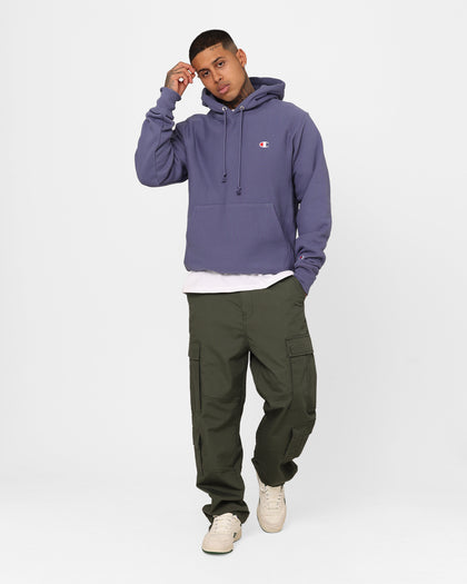 Champion Reverse Weave Small C Hoodie Dazed Blue