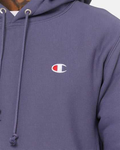 Champion Reverse Weave Small C Hoodie Dazed Blue