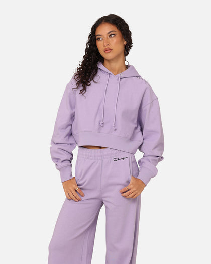 Champion Women's Jersey Cinch Hoodie Lavender U62 Cs