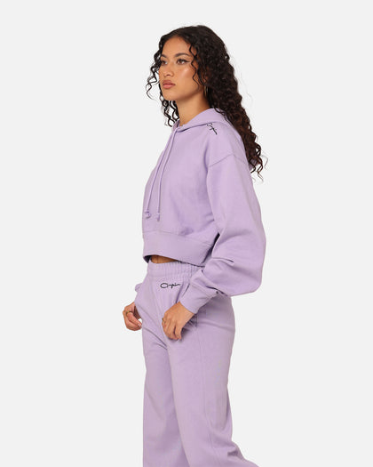 Champion Women's Jersey Cinch Hoodie Lavender U62 Cs
