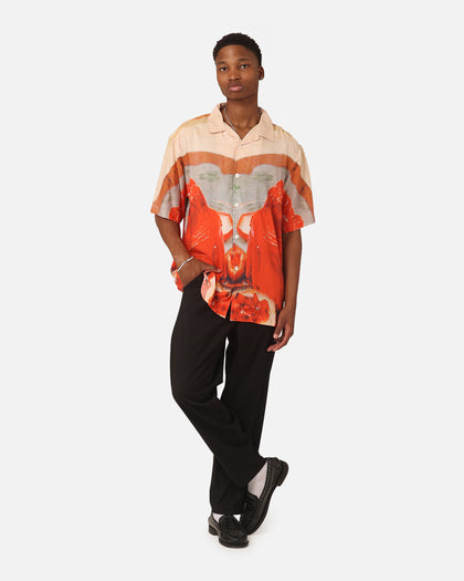 Market Entertaining Short Sleeve Button Up Shirt Multi