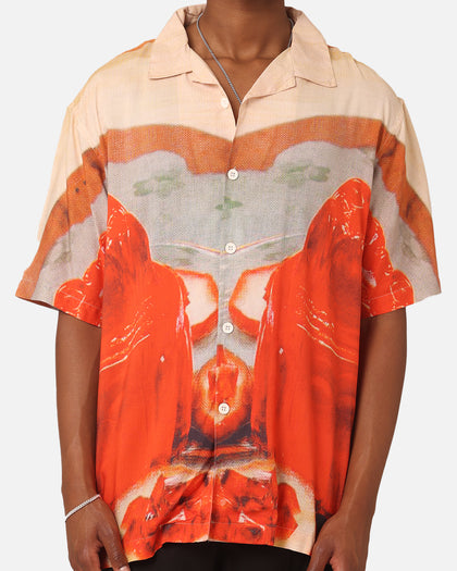 Market Entertaining Short Sleeve Button Up Shirt Multi