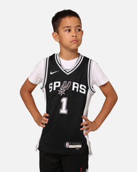 Nike Kids' Victor Wembanyama San Antonio Spurs Icon Replica Jersey Black