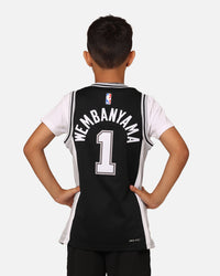Nike Kids' Victor Wembanyama San Antonio Spurs Icon Replica Jersey Black