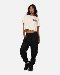 Pro Standard Women's NFL Las Vegas Super Bowl LVIII Croppec Boxy T-Shirt Eggshell