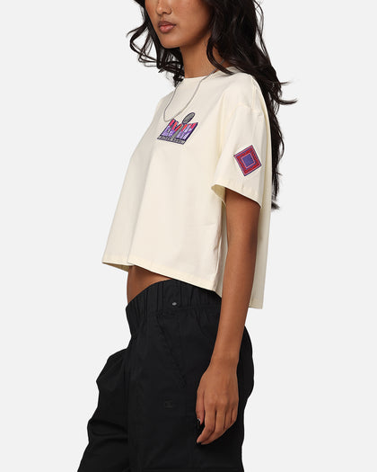 Pro Standard Women's NFL Las Vegas Super Bowl LVIII Croppec Boxy T-Shirt Eggshell