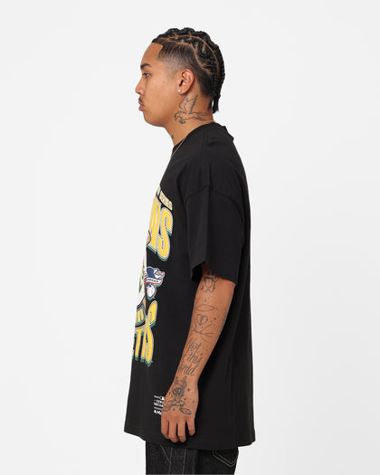 Majestic Athletic Oakland Athletics League Champs Boxy Oversized T-Shirt Faded Black