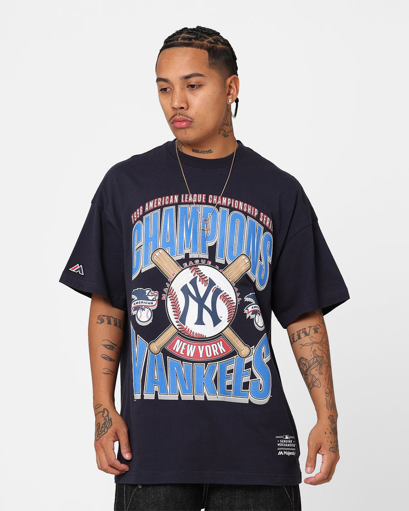 Majestic Athletic New York Yankees League Champs Boxy Oversized T-Shirt Seaborn