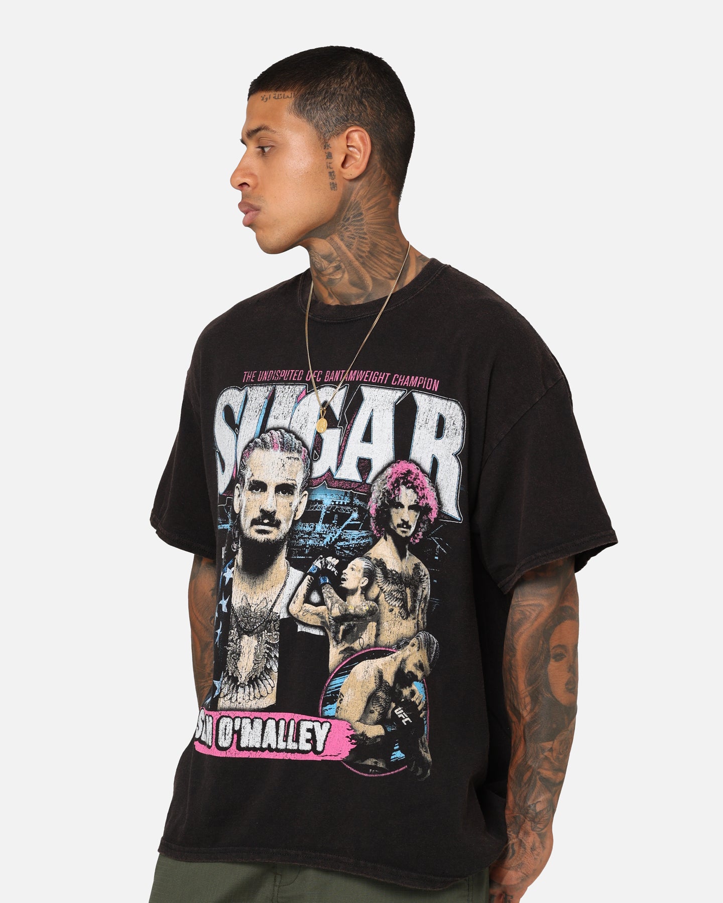 UFC By Goat Crew Sean O'Malley Champion T-Shirt Black Wash