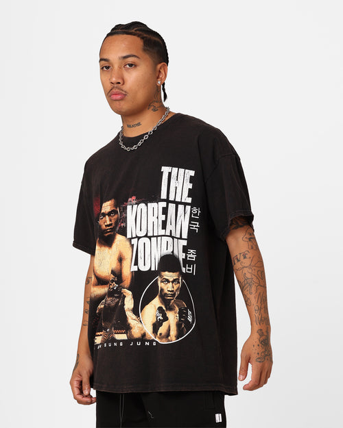 UFC By Goat Crew Chan Sung Jung The Korean Zombie Vintage T-Shirt Black Wash