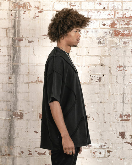 Saint Morta Deconstructed PSI Boxy Vintage T-Shirt Vintage Black