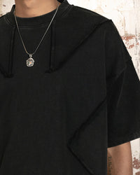 Saint Morta Deconstructed PSI Boxy Vintage T-Shirt Vintage Black