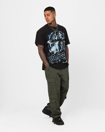 Goat Crew X Mortal Kombat Sub Zero Vintage T-Shirt Black Wash