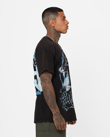 Goat Crew X Mortal Kombat Sub Zero Vintage T-Shirt Black Wash