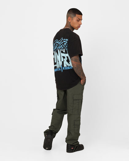 Goat Crew X Mortal Kombat Sub Zero Vintage T-Shirt Black Wash