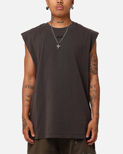 Ksubi Slash Biggie Muscle T-Shirt Faded Black