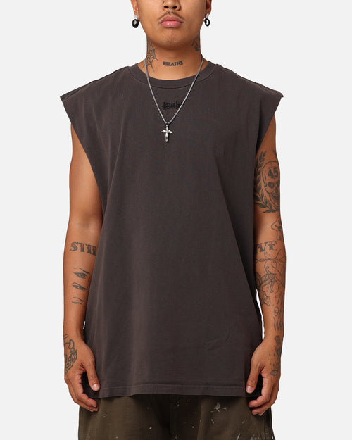 Ksubi Slash Biggie Muscle T-Shirt Faded Black