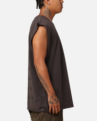 Ksubi Slash Biggie Muscle T-Shirt Faded Black