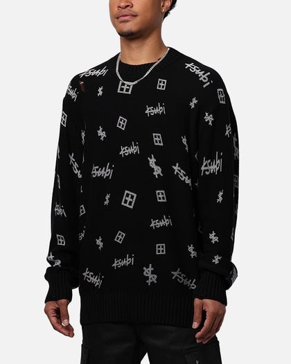 Ksubi Trash Box Knit Crewneck Black