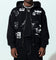 Loiter Flower Bed Zip Hoodie Black