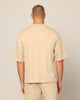 Carré Blanc Boxy T-Shirt Stone