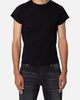 MNML Fitted Rib T-Shirt Black