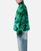 MNML Tie Dye Sherpa Pullover Sweater Green