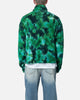 MNML Tie Dye Sherpa Pullover Sweater Green